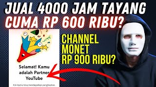 4000 jam Tayang Cuma 600 Ribu‼️ Cara Cepat Monetisasi YouTube [upl. by Toombs]