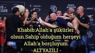 Khabib Vs McGregor  Maçtan önceki son basın toplantısıPress conference highlights [upl. by Kcaz117]