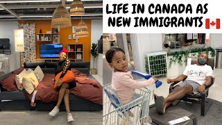 FURNITURE SHOPPING 800 UNEXPECTED BILL  Life in CANADA as New Immigrants [upl. by Ydnat]