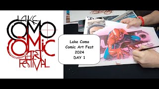 Lake Como Comic Art Fest 2024  DAY 1 tens of artists Marvel DC Image etc [upl. by Phip685]