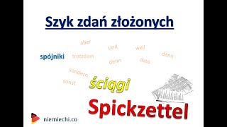 Szyk w zdaniach złożonych  Spójniki  Ściąga  ćwiczenia  Niemiecki dla początkujących 14 [upl. by Akemej459]