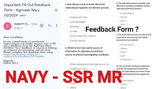 NAVY SSR FEEDBACK FORM  RESULT ❌ FEEDBACK ✅ [upl. by Hsima414]