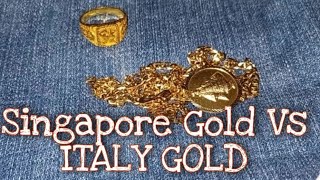 Singapore Gold VS Italy Gold  Tips before buying a Gold  Gold per Gramsgold 18k21k Manila [upl. by Ribak]