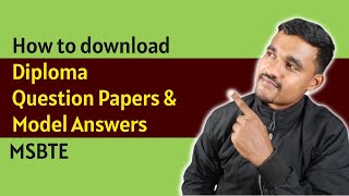 Download Diploma Previous Questions Papers and Model Answers  MSBTE Question Papers [upl. by Amaleta]