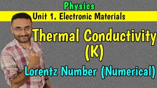 Thermal conductivity Numerical on Lorentz number PHYSICS BEBtech 1st year Engineering [upl. by Libre]