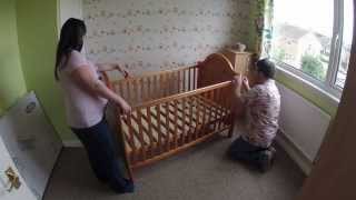 Obaby B Is for Bear Country Pine Cot Bed Construction Timelapse [upl. by Robina]