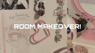 room makeover  aesthetic transformation 🎀 [upl. by Elyagiba625]