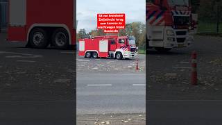 SB van brandweer Zwijndrecht terug naar kazerne na vrachtwagen brand Dordrecht 🔥SB brandweer [upl. by Furmark]