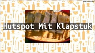 Recipe Hutspot Mit Klapstuk [upl. by Ama]