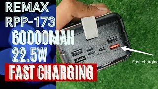 Remax Powerbank Fast Charging 225w 60000mah RPP173 UNBOXING AND REVIEW [upl. by Umont34]