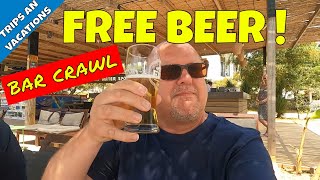 JIVA BEACH RESORT BAR CRAWL  Free Beer And Drinks In Calis  Fethiye [upl. by Aihsatal]