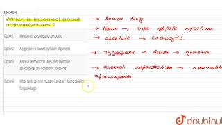 Which is incorrect about phycomycetes [upl. by Sunda]