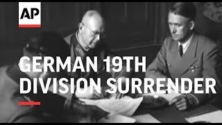 GERMAN 19TH DIVISION SURRENDER  LUNEBURG  GERMAN SURRENDER  GERMAN DELEGATES IN SCOTLAND  NO SOU [upl. by Atirb333]