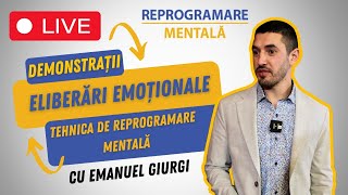 Demonstrații Eliberări Emoționale Tehnica de Reprogramare Mentală LIVE cu Emanuel GIURGI [upl. by Haletta]