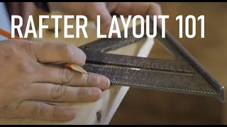 How to Layout Rafters  Roof Framing Part 2 [upl. by Pavla]