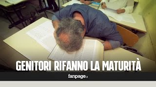 I genitori provano a rifare lesame di maturità [upl. by Eillek835]