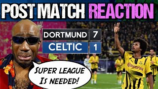 Dortmund Celtic REACTION  71  Adeyemi FIRST HALF HATTRICK We NEED the Super League [upl. by Nele471]