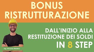 Bonus ristrutturazioni dallinizio lavori alla restituzione dei soldi Cessione credito e sconto [upl. by Abroms]