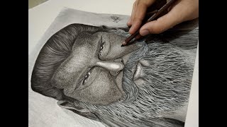 Hyper Realistic Face Sketching Part  3 realisticfacedrawing arttutorial art stepbystepdrawing [upl. by Dleifyar561]