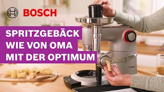 Spritzgebäck wie von Oma einfach selber machen OptiMUM BakingSensation Set  Bosch MUM [upl. by Glass]