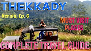 Thekkady Tourists Places  Thekkady Tour Guide  Periyar Reserve Forest  Jeep Safari Kerala  Ep6 [upl. by Maro924]