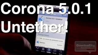 How to Use Corona 501 Untethered Jailbreak to Convert Tethered to Untethered [upl. by Nairred]