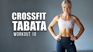 20 MIN CROSSFIT TABATA  DAY 10  Level 3  Advanced Exercises with weights dumbbells [upl. by Bohi]