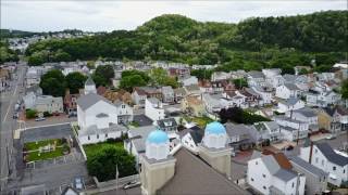 Aerial trip around Saint Clair Schuylkill County PA [upl. by Bithia4]