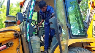 JCB 3DX Air Filter Radiator AIR Cleaning and Urgently Water Wash  jcb video [upl. by Dalila]