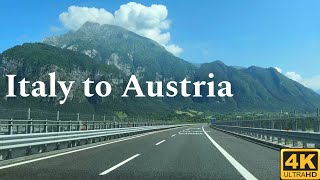 Driving from Italy to Austria Udine Italy to Salzburg Austria [upl. by Ama]