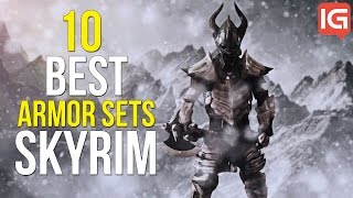 10 Best Armor Sets in Skyrim [upl. by Anielram928]