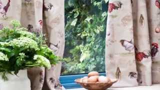 Annie Sloan  Fabric Tutorial No2  a simple curtain [upl. by Lubeck]