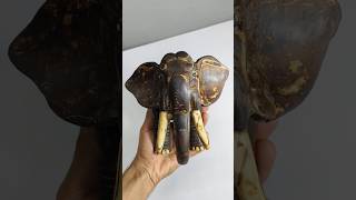 Create an ELEPHANT from a Coconut Shell🥥🐘shortsfeed craft shorts diy [upl. by Tychon]