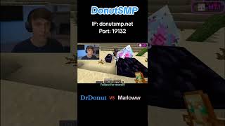 DrDonut vs Marlow cpvp donutsmp minecraftcpvp [upl. by Schlesinger]