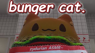 Furry ASMR burger cat just burger cat quotbungerquot trigger word [upl. by Nirehtac]