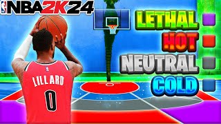 How to Shoot in NBA 2K24 Green More Shot with Hot Zones [upl. by Wendin]