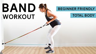 Full Body Resistance Band Workout  Low Impact  Beginner Friendly [upl. by Rolanda171]