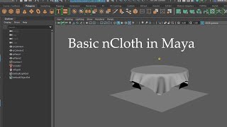 How to create basic nCloth Dynamics in Autodesk Maya  for beginners [upl. by Lamej341]