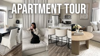 LUXURY APARTMENT TOUR 2023  modern neutral aesthetic apartment design [upl. by Hguh]