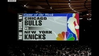 NBA On NBC  Bulls  Knicks March 1997 Highlights [upl. by Joli]