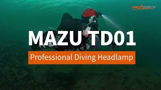 Dive with Confidence Orcatorch New Mazu TD01 Professional Dive Headlamp Review [upl. by Barnabe]