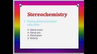 Trick to find chiral and achiral in allenes Biphenyls spirocompoundscyclohexadienes [upl. by Ahseila]