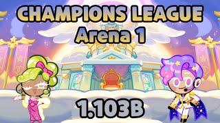 Champions League Cheesecake Cookie Season 1  Arena 1 1103B  Cookie Run OvenBreak [upl. by Neelia128]