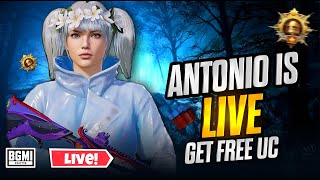 Road To 80k  Antonio is live PUBG mobile  get free uc  Custom Rooms [upl. by Josy242]