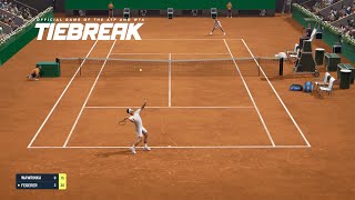 TIEBREAK  Stan Wawrinka Vs Roger Federer I Roland Garros I Expert Difficulty PS5 [upl. by Horatia456]