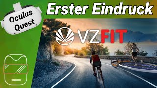 Oculus Quest 2 deutsch VZFit VR mit Bike  Sensor Erster Eindruck  Oculus Quest 2 Games deutsch [upl. by Dunkin]