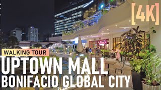 Uptown Mall BGC  Weekend Night Walk Tour 2024 [upl. by Ayekat337]