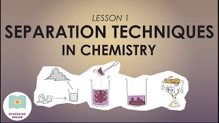 The Different Types of Separation Techniques  Lesson 1 Chemistry [upl. by Akel681]