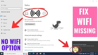 Wifi Option not showing in Settings on Windows 10  My Wifi Option not showing  2024 [upl. by Elsy]