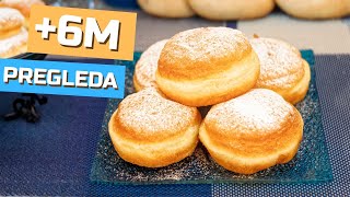 Krofne recept  Donut  Krapfen [upl. by Nahgrom]